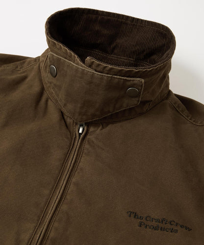 THE CRAFT CREW PRODUCTS / 仿舊水洗  兩用立領束口 中棉 外套