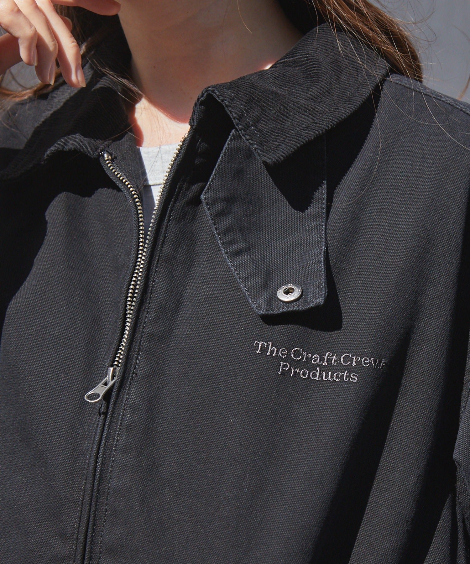 THE CRAFT CREW PRODUCTS / 仿舊水洗  兩用立領束口 中棉 外套