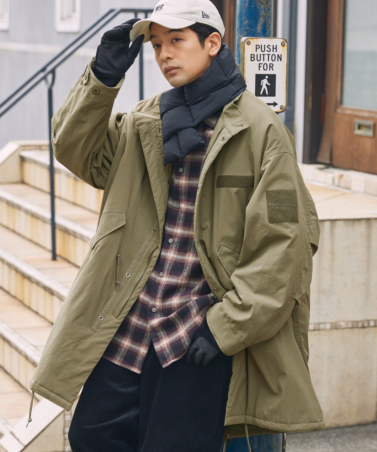 THE CRAFT CREW PRODUCTS / 防潑水尼龍 中綿 長版外套