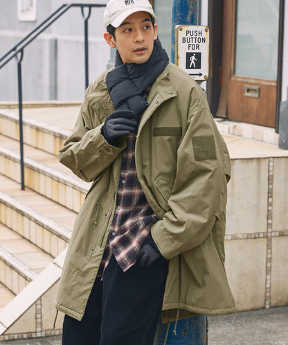 THE CRAFT CREW PRODUCTS / 防潑水尼龍 中綿 長版外套