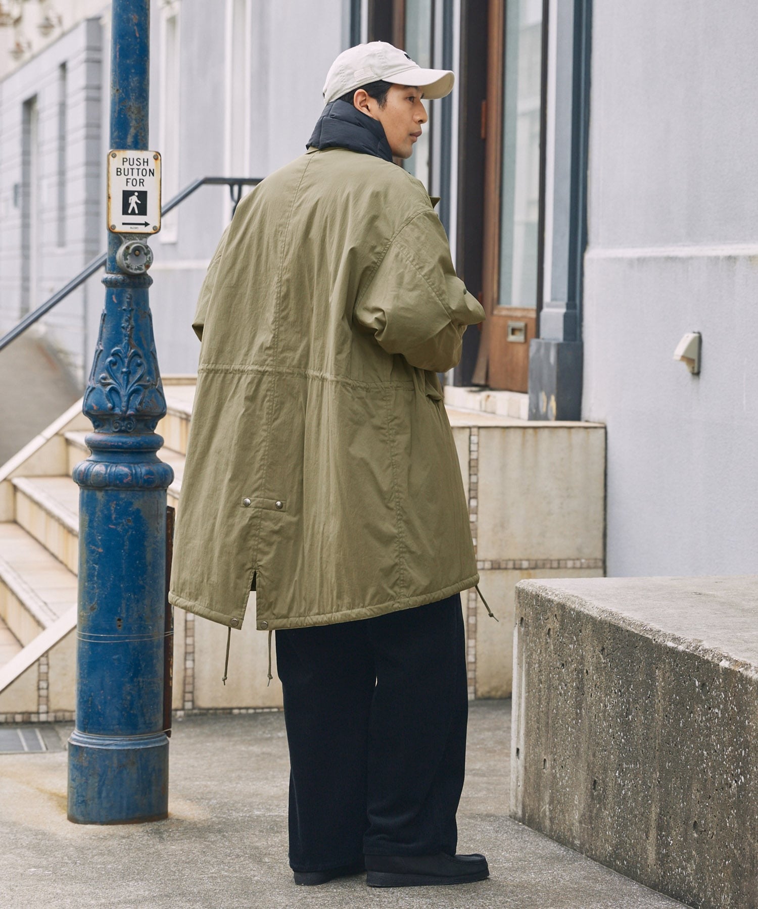 THE CRAFT CREW PRODUCTS / 防潑水尼龍 中綿 長版外套