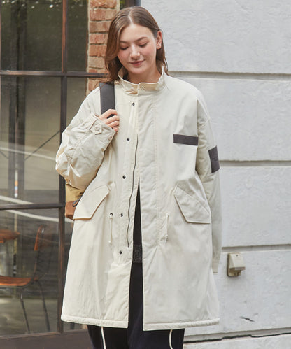 THE CRAFT CREW PRODUCTS / 防潑水尼龍 中綿 長版外套