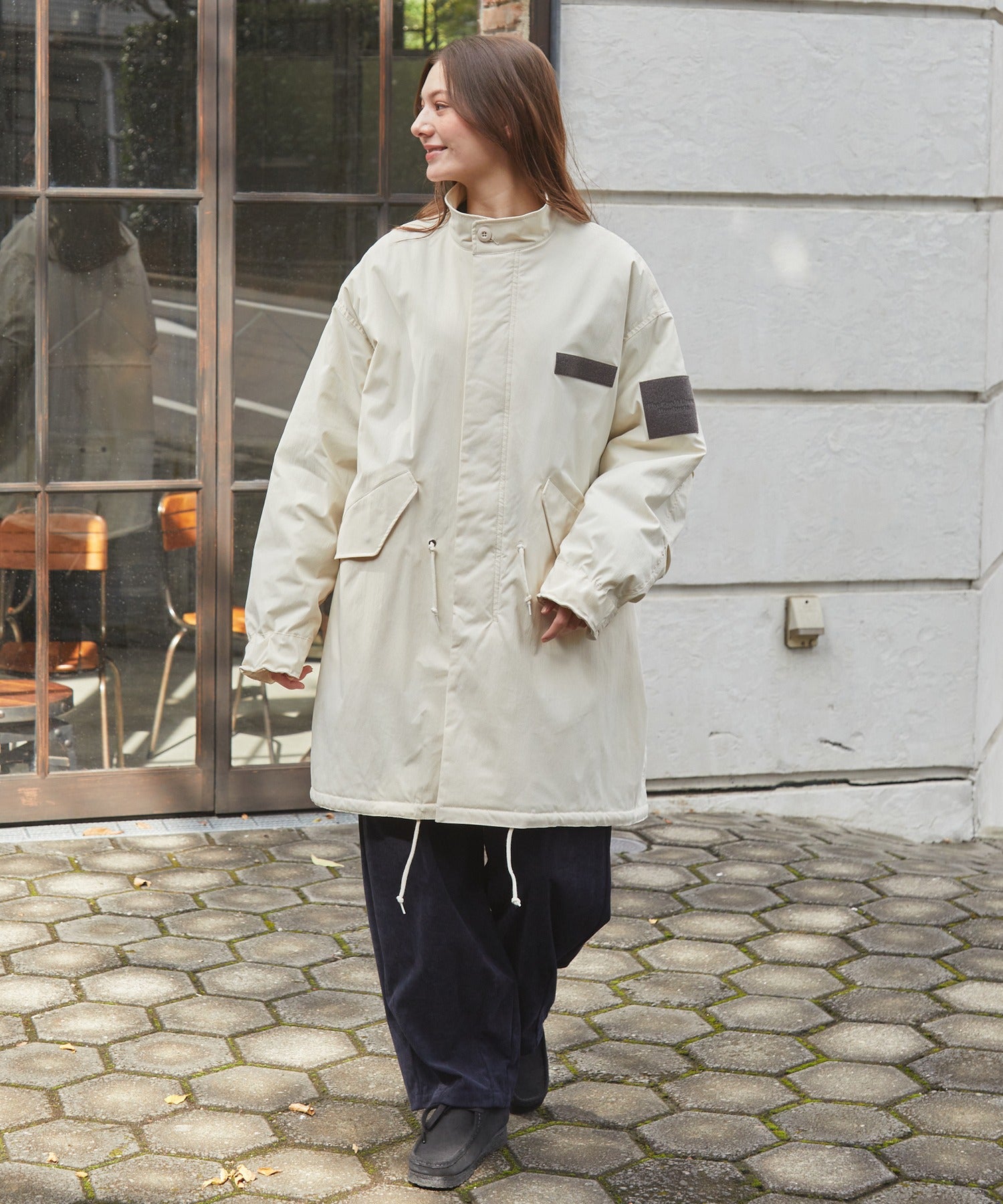 THE CRAFT CREW PRODUCTS / 防潑水尼龍 中綿 長版外套