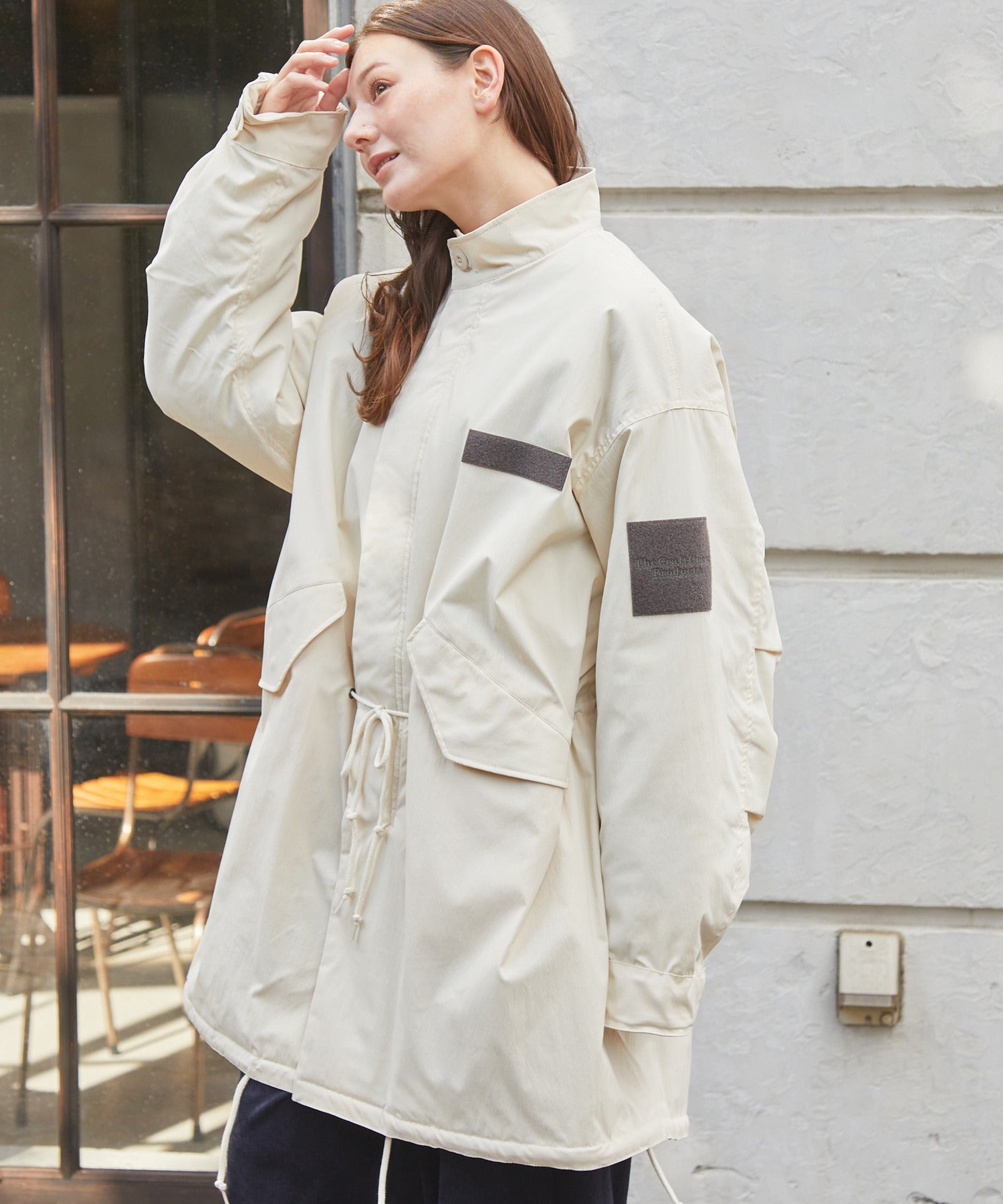THE CRAFT CREW PRODUCTS / 防潑水尼龍 中綿 長版外套