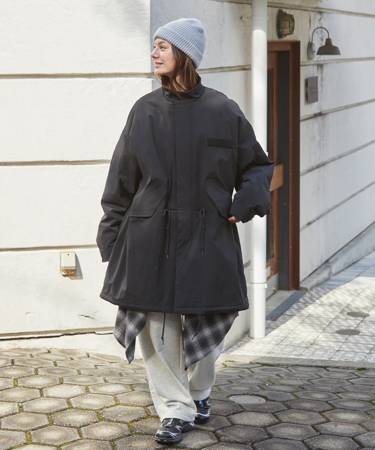 THE CRAFT CREW PRODUCTS / 防潑水尼龍 中綿 長版外套