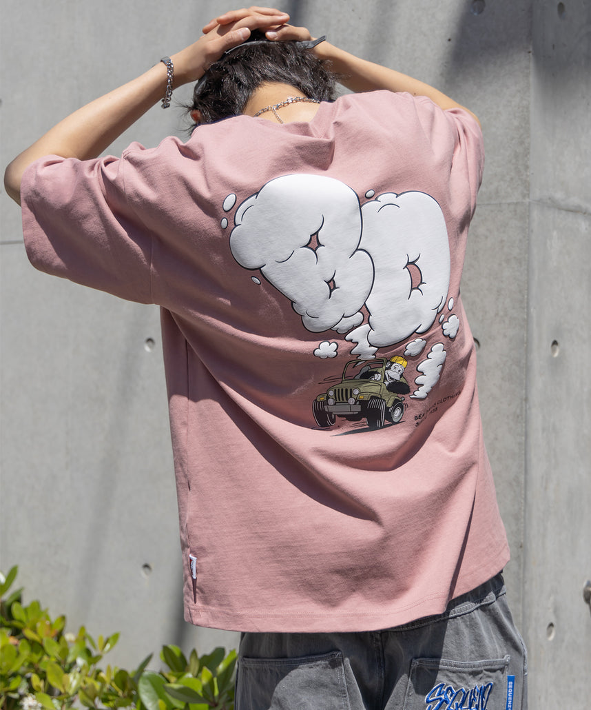 BEN DAVIS MOKING 4WD TEE / SMOKING 4WD TEE｜立體發泡印花 短袖T恤