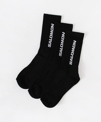 SALOMON EVERYDAY CREW 3-PACK SOCKS / 一組3入