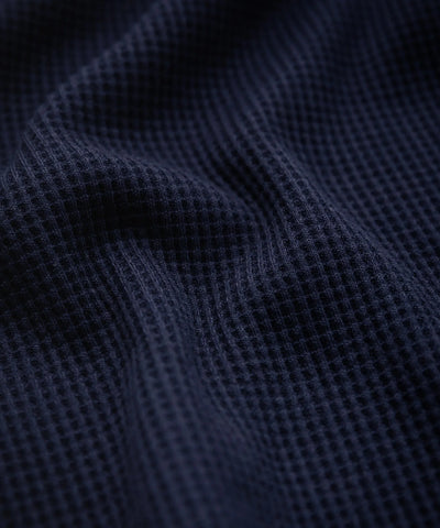 U.S. POLO ASSN. / 刺繡格紋 亨利領長袖T恤（日本聯名限定）
