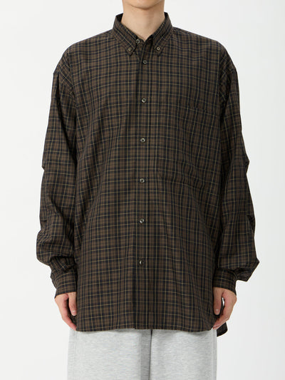 DAIWA PIER39 / TECH BUTTON DOWN SHIRT L/S PLAIDS 格紋鈕扣領長袖襯衫（26AW）
