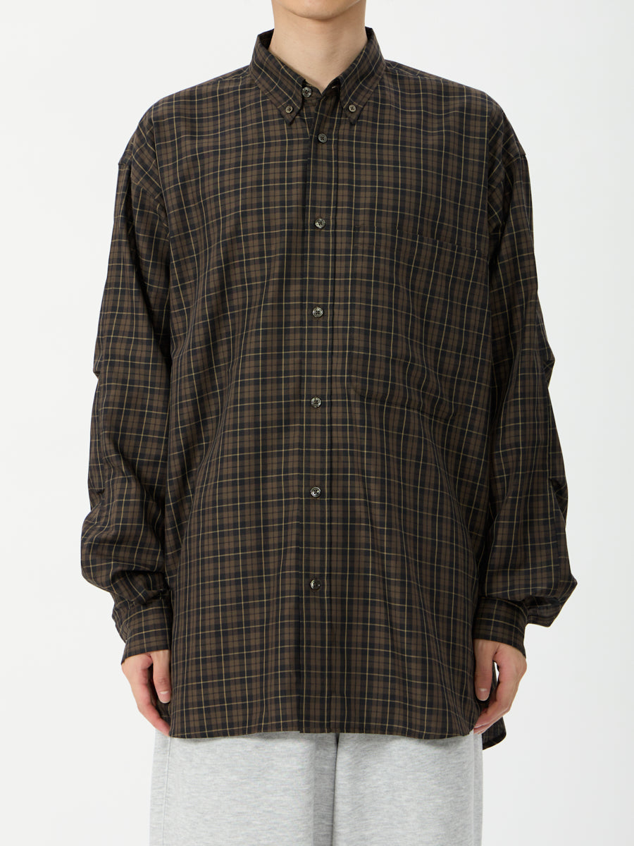 DAIWA PIER39 / TECH BUTTON DOWN SHIRT L/S PLAIDS 格紋鈕扣領長袖襯衫（26AW）