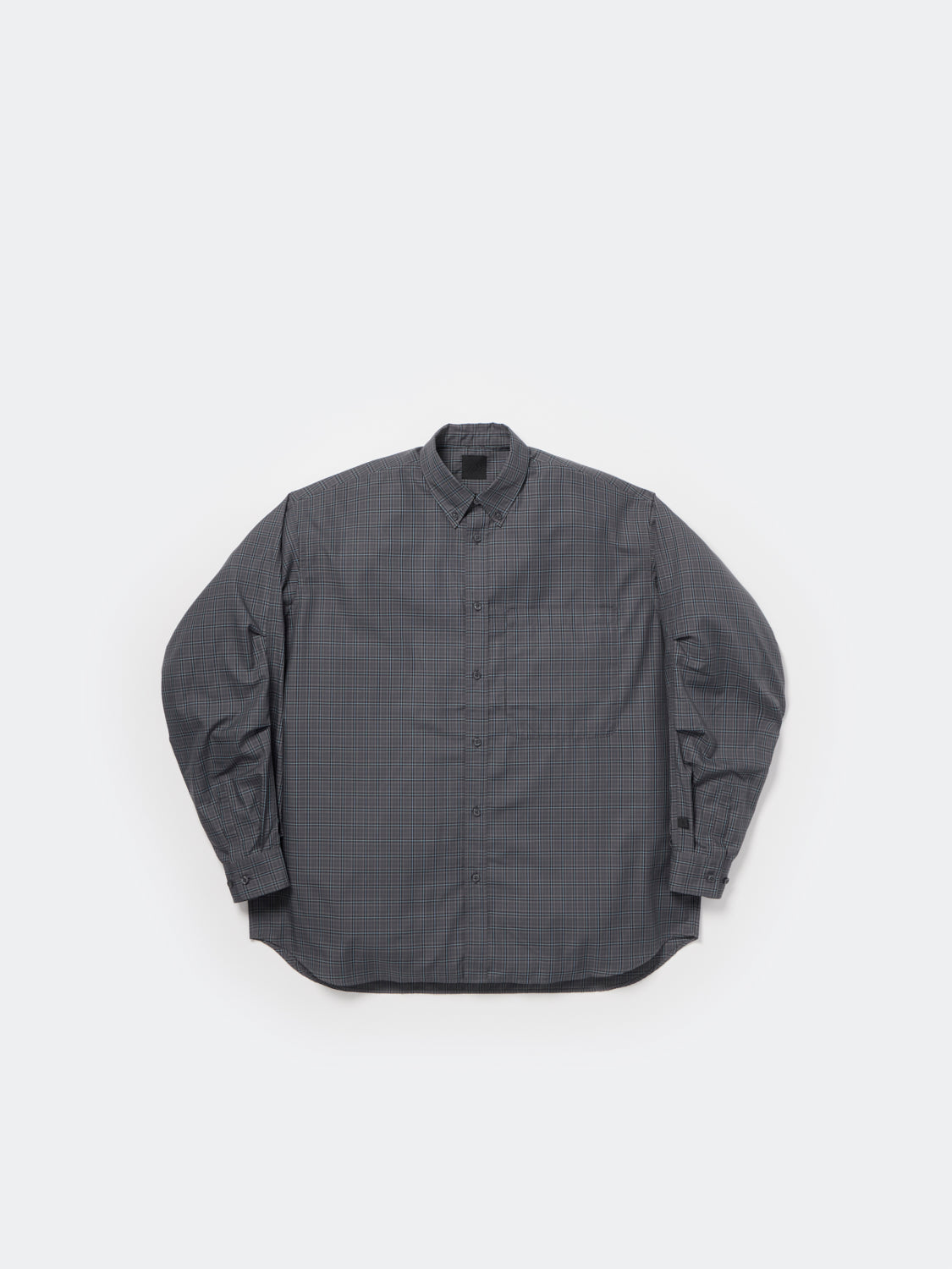 DAIWA PIER39 TECH BUTTON DOWN SHIRT L/S GREN PLAID / 機能格紋寬版長袖襯衫
