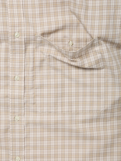 DAIWA PIER39 TECH BUTTON DOWN SHIRT L/S GREN PLAID / 機能格紋寬版長袖襯衫