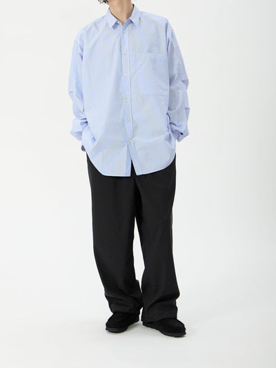DAIWA PIER39 / TECH REGULAR COLLAR SHIRT L/S STRIPE 條紋標準領長袖襯衫（26AW）