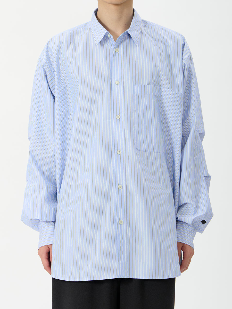 DAIWA PIER39 / TECH REGULAR COLLAR SHIRT L/S STRIPE 條紋標準領長袖襯衫（26AW）