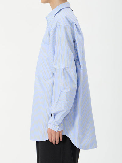 DAIWA PIER39 / TECH REGULAR COLLAR SHIRT L/S STRIPE 條紋標準領長袖襯衫（26AW）