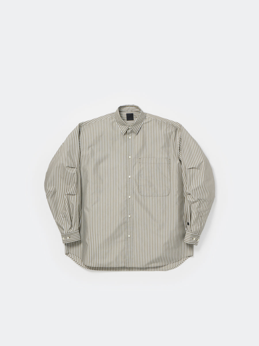 DAIWA PIER39 / TECH REGULAR COLLAR SHIRT L/S STRIPE 條紋標準領長袖襯衫（26AW）