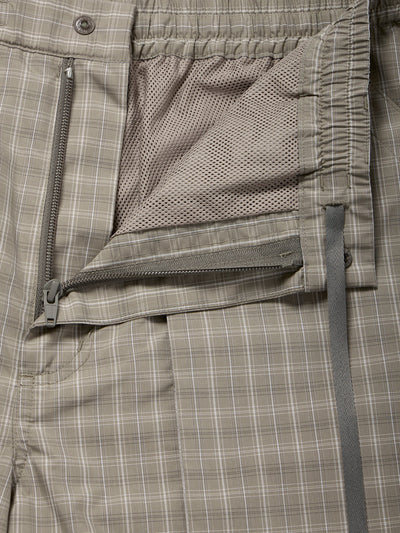 DAIWA PIER39 TECH 3D POCKET CARGO SHORTS SUMMER PLAID / 科技機能格紋 3D口袋工裝短褲