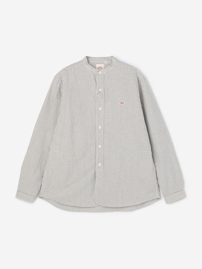 DANTON / 經典長袖無領襯衫