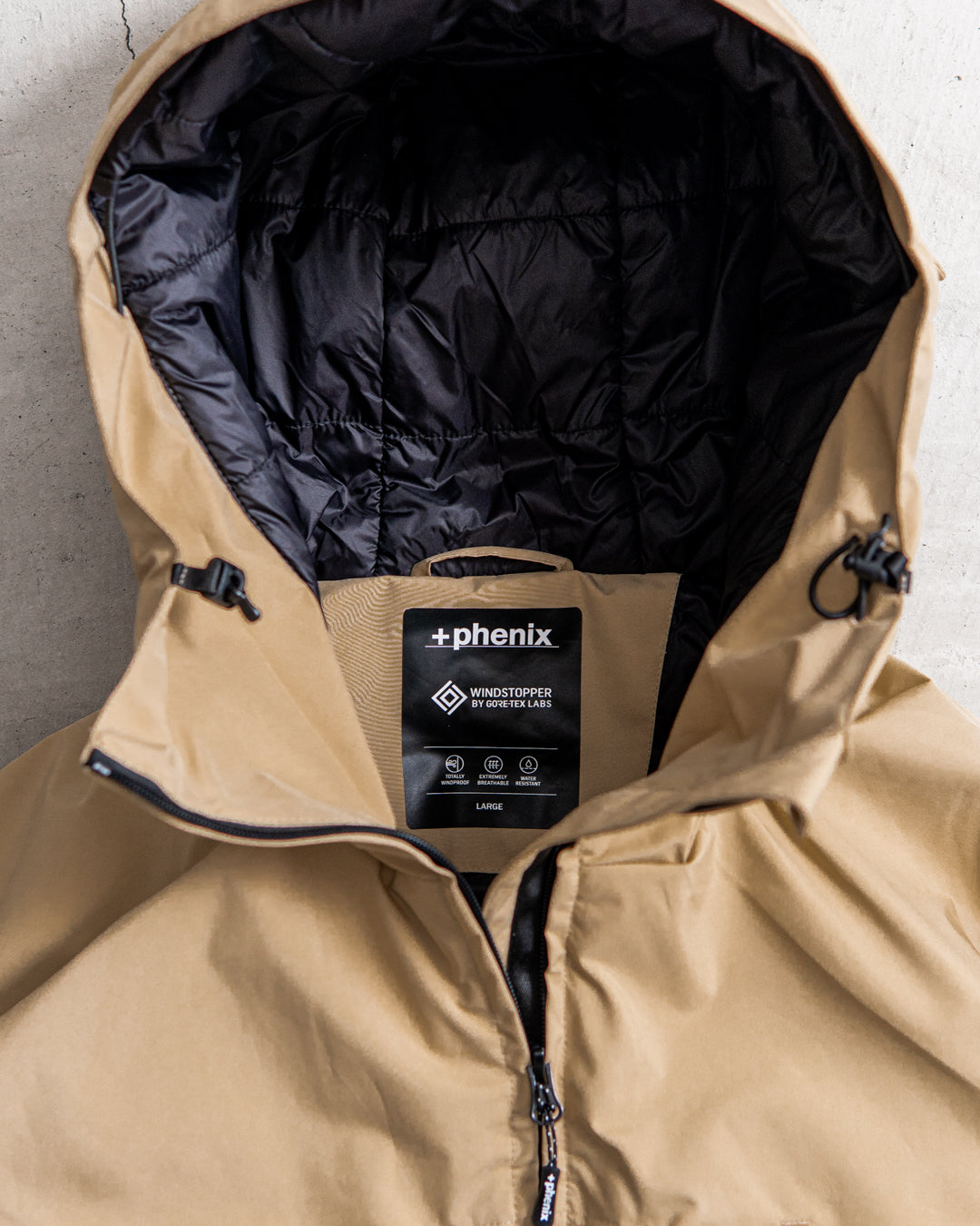 +phenix FISHERMANS DOWN JACKET WINDSTOPPER® PRODUCTS BY GORE-TEX LABS / 羽絨外套