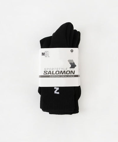 SALOMON EVERYDAY CREW 3-PACK SOCKS / 一組3入