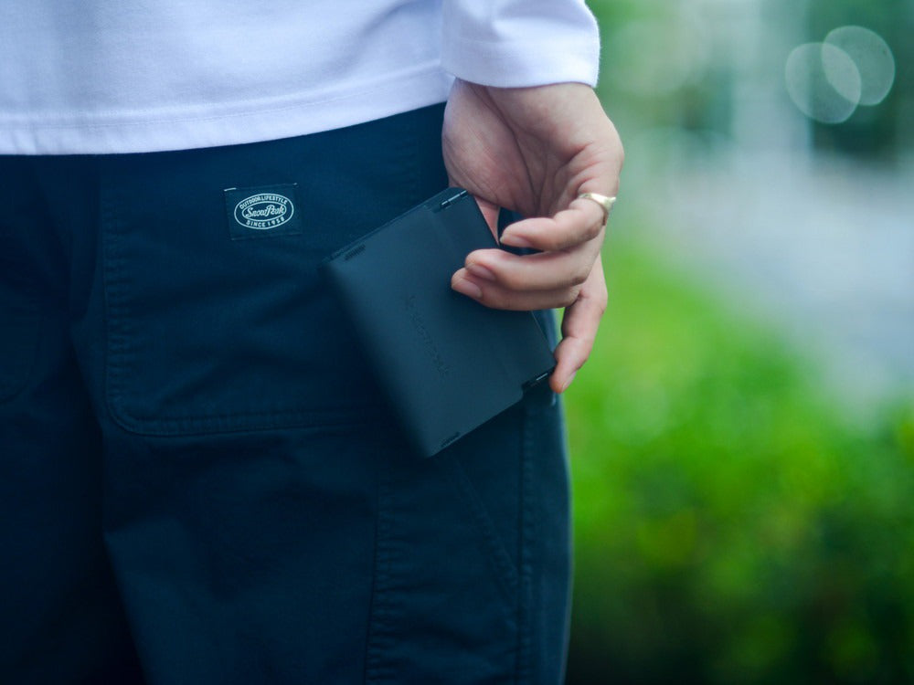 SNOW PEAK Noasobi Minimal Wallet One Black / 多功能皮夾錢包