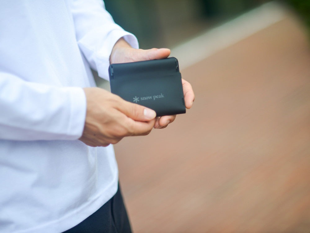 SNOW PEAK Noasobi Minimal Wallet One Black / 多功能皮夾錢包