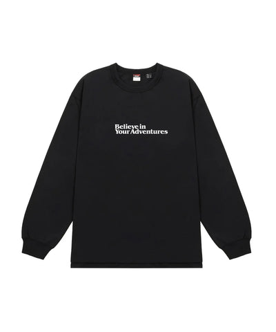 NANGA / ECO HYBRID MESSAGE L/S TEE 再生棉刺繡標語長袖T恤