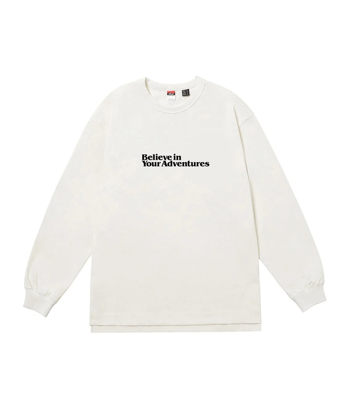 NANGA / ECO HYBRID MESSAGE L/S TEE 再生棉刺繡標語長袖T恤