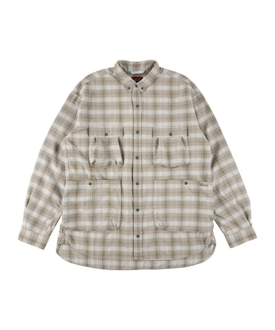 NANGA / GRID TARTAN CAMP SHIRT 格紋機能露營襯衫