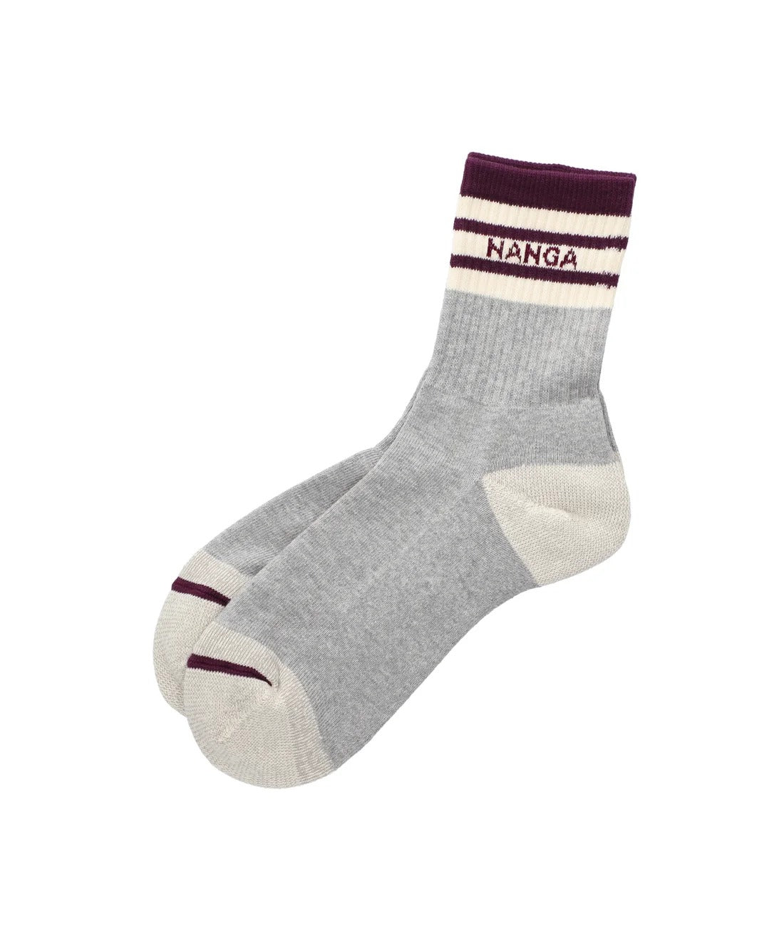 NANGA / LINE RIB 7DAYS SHORT SOCKS 撞色羅紋短筒襪