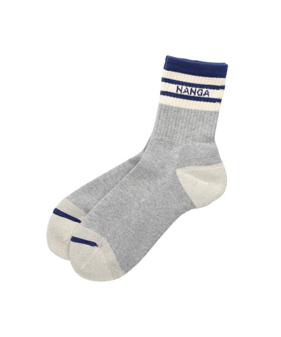 NANGA / LINE RIB 7DAYS SHORT SOCKS 撞色羅紋短筒襪