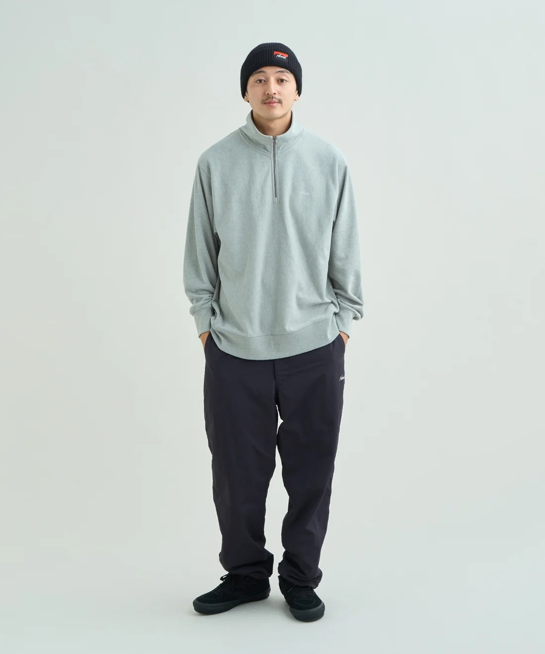 NANGA / DRY MIX TERRY HALF ZIP SWEAT 速乾毛圈半拉鍊立領衛衣