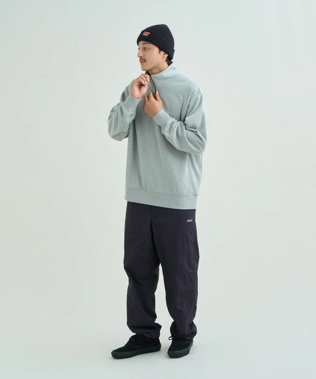NANGA / DRY MIX TERRY HALF ZIP SWEAT 速乾毛圈半拉鍊立領衛衣