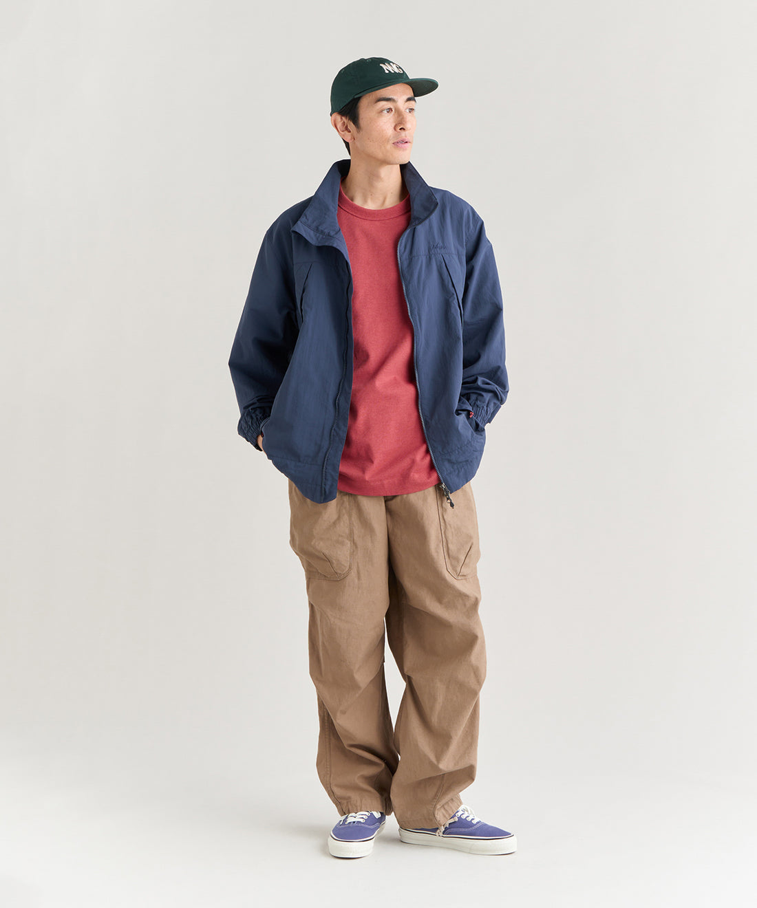 NANGA NYLON TUSSER TRACK JACKET /輕量防潑水  立領機能外套