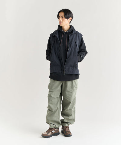 NANGA NYLON TUSSER TRACK VEST / 輕量防風  戶外機能背心