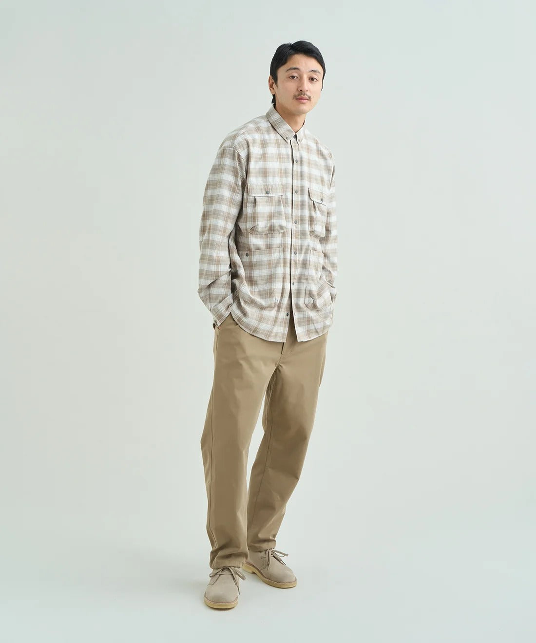 NANGA / WEAVING BELT DRY CHINO PANTS 內建織帶速乾錐形卡其褲