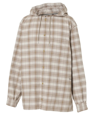 NANGA / GRID TARTAN FIELD HOOD SHIRT 格紋機能連帽野外襯衫