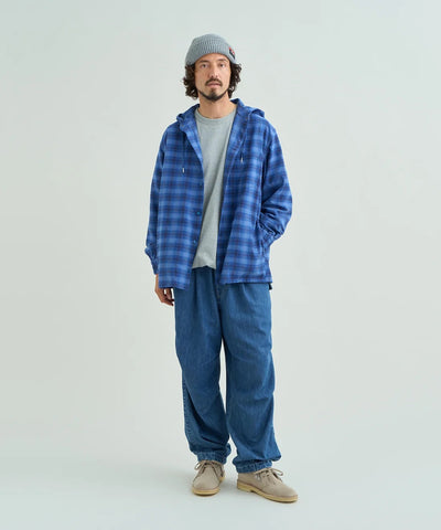 NANGA / GRID TARTAN FIELD HOOD SHIRT 格紋機能連帽野外襯衫