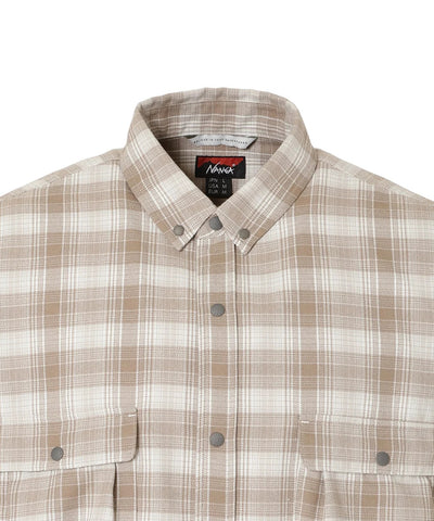 NANGA / GRID TARTAN CAMP SHIRT 格紋機能露營襯衫