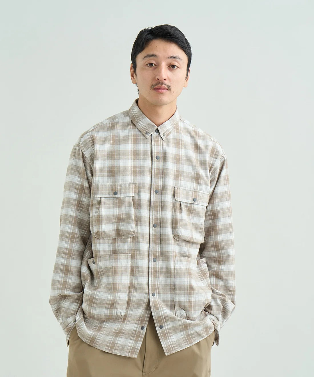 NANGA / GRID TARTAN CAMP SHIRT 格紋機能露營襯衫