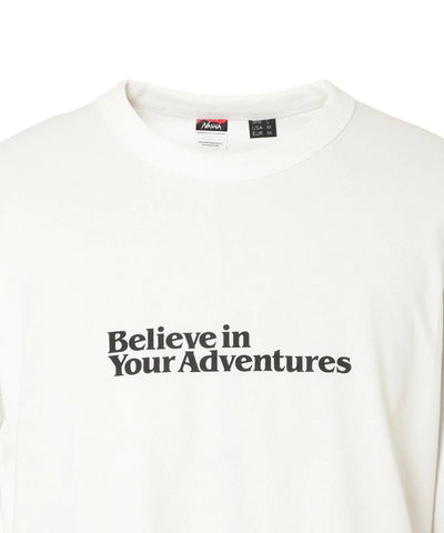 NANGA / ECO HYBRID MESSAGE L/S TEE 再生棉刺繡標語長袖T恤