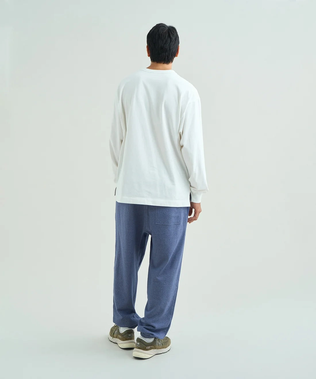 NANGA / ECO HYBRID MESSAGE L/S TEE 再生棉刺繡標語長袖T恤
