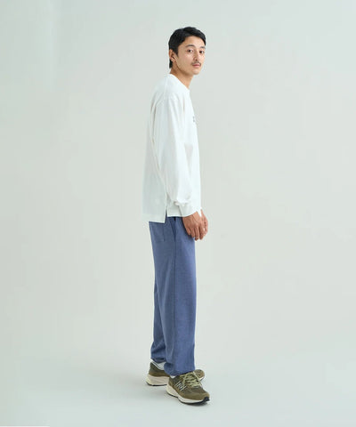 NANGA / ECO HYBRID MESSAGE L/S TEE 再生棉刺繡標語長袖T恤