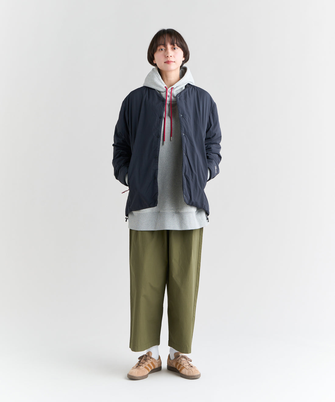 NANGA NO COLLAR SOFT DOWN CARDIGAN(UNISEX) / 無領輕量羽絨開襟外套