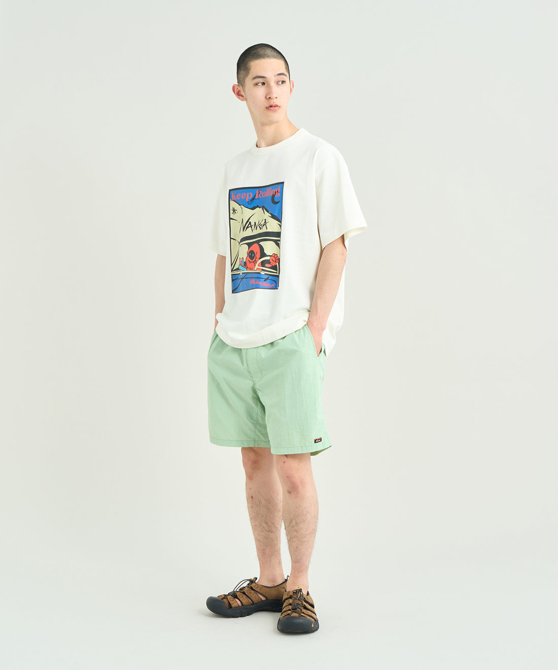 NANGA / NYLON TUSSER EASY SHORTS 輕量撥水尼龍機能短褲