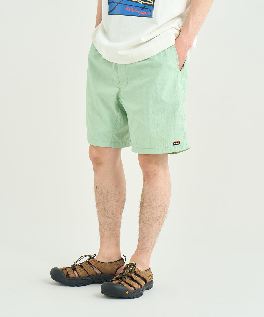 NANGA / NYLON TUSSER EASY SHORTS 輕量撥水尼龍機能短褲