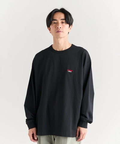 NANGA / ECO HYBRID BOX LOGO EMBROIDERY L/S TEE(UNISEX) 再生棉方形LOGO刺繡長袖T恤
