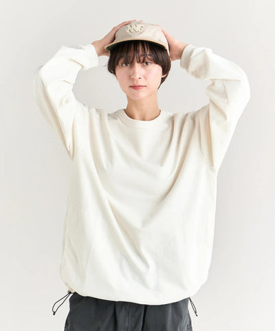 NANGA / ECO HYBRID OVERSIZED L/S TEE(MEN) 再生棉寬版口袋長袖T恤