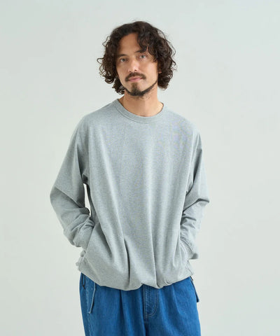 NANGA / ECO HYBRID OVERSIZED L/S TEE(MEN) 再生棉寬版口袋長袖T恤