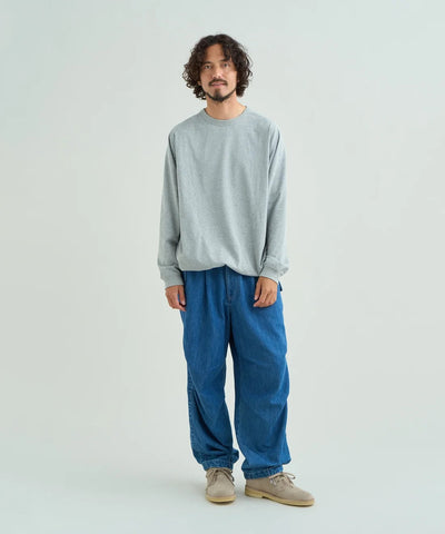 NANGA / ECO HYBRID OVERSIZED L/S TEE(MEN) 再生棉寬版口袋長袖T恤